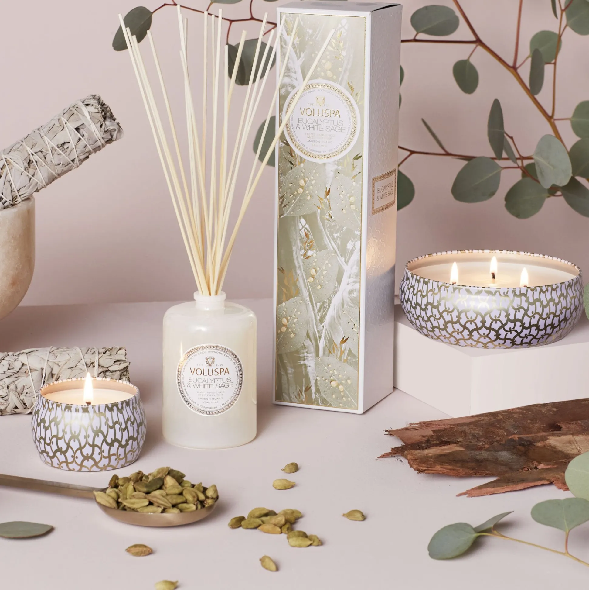 Eucalyptus & White Sage